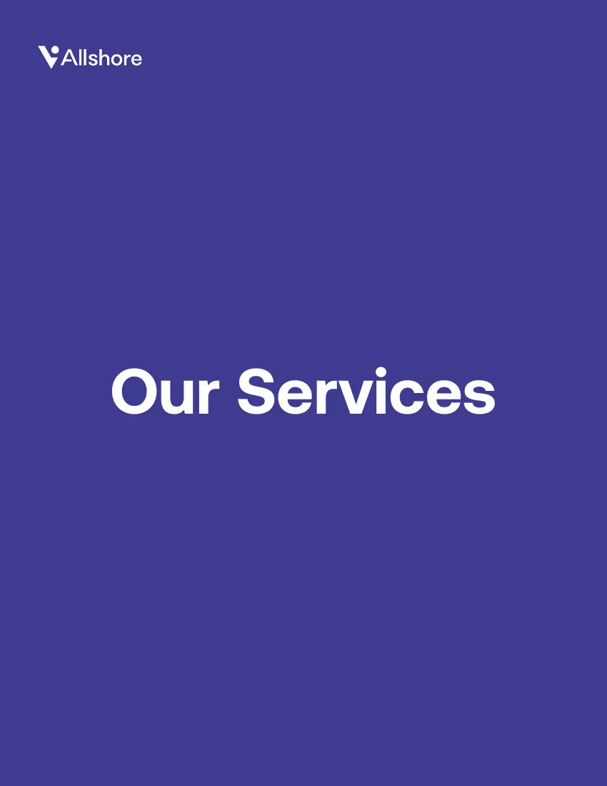 Allshore Talent booklet page