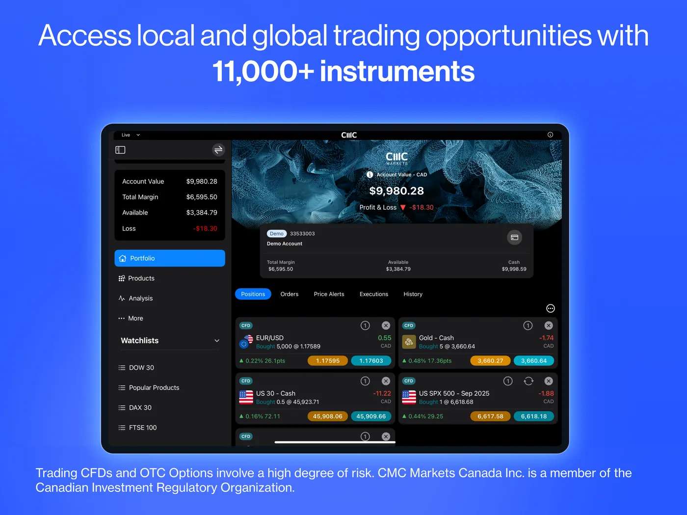 CMC Markets iPad preview